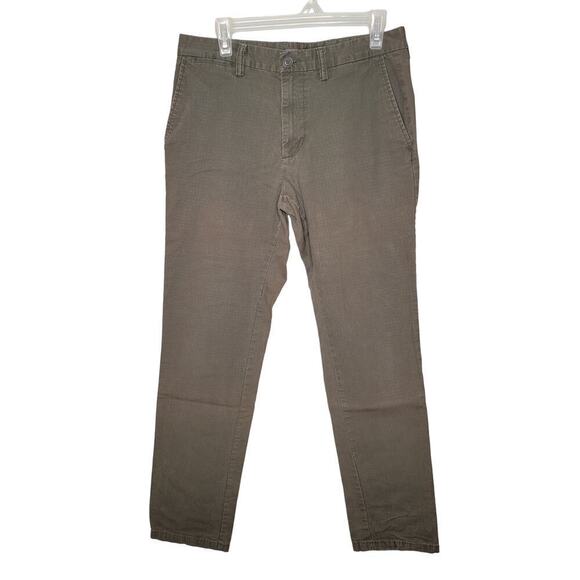 Old Navy men's chinos pants size‎ 32 x 32  green flat front slim fit stretch - Picture 1 of 8